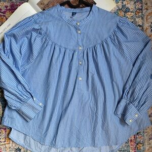 Old Navy Blue Striped Blouse
